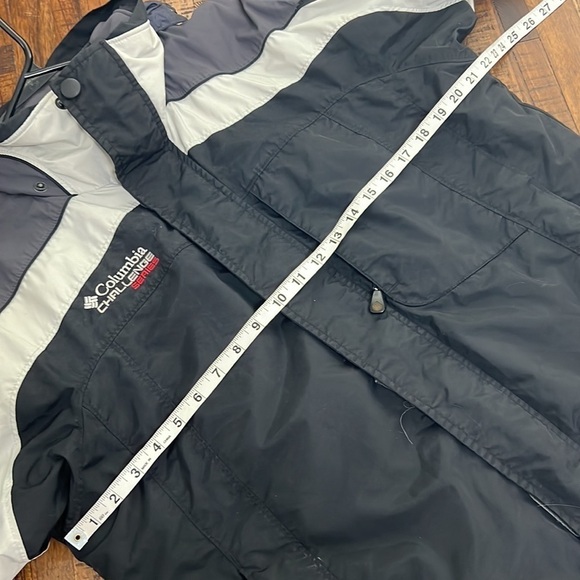 Columbia Bomber Jacket Challenge Series Black Gray Hooded size Small - Picture 15 of 17